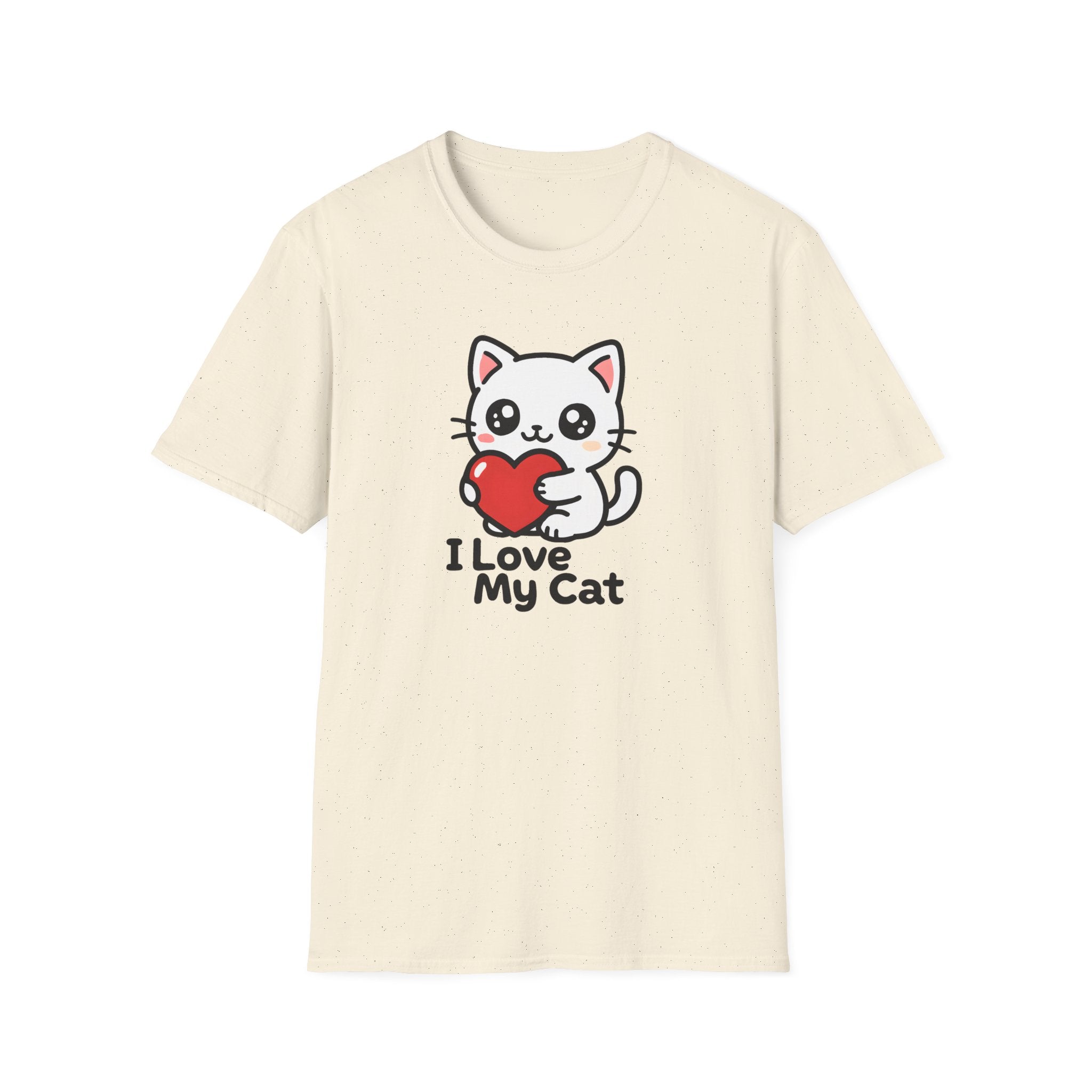 Cute Cat with Heart T-Shirt