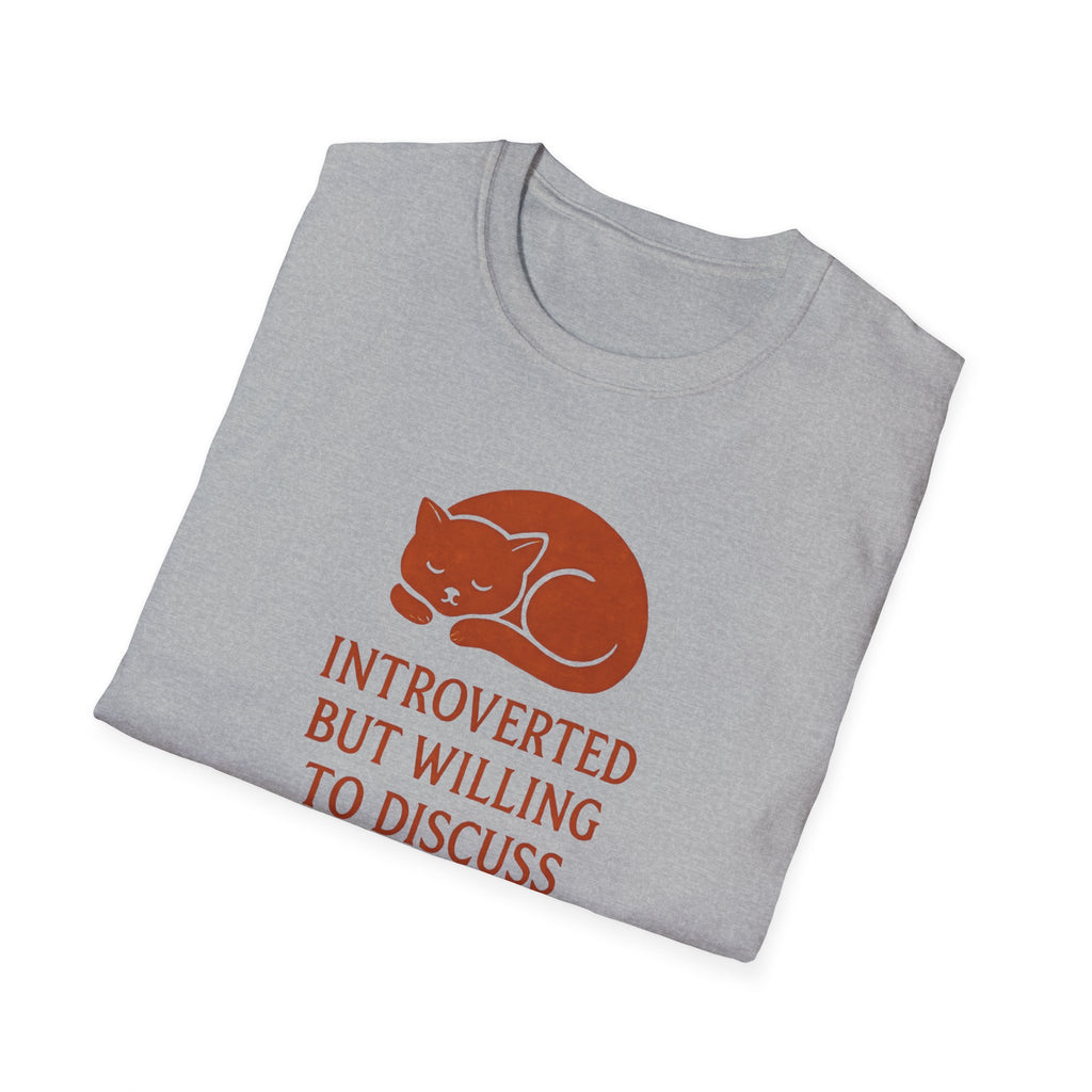 Introverted Pet Talk Cat T-Shirt