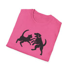 Cat and Dog Playing Pet T-Shirt