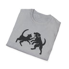 Cat and Dog Playing Pet T-Shirt