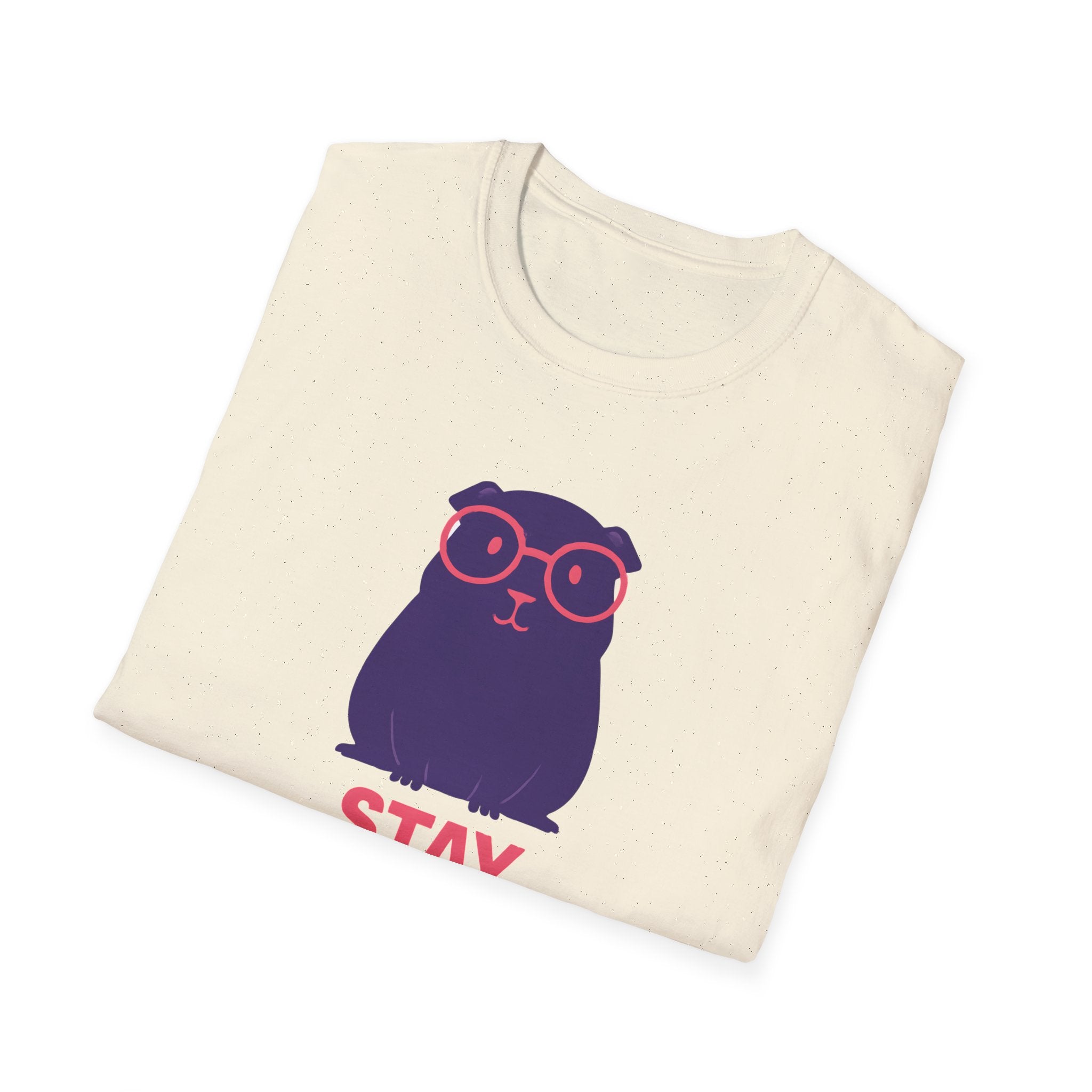 Stay Curious Purple Guinea Pig T-Shirt
