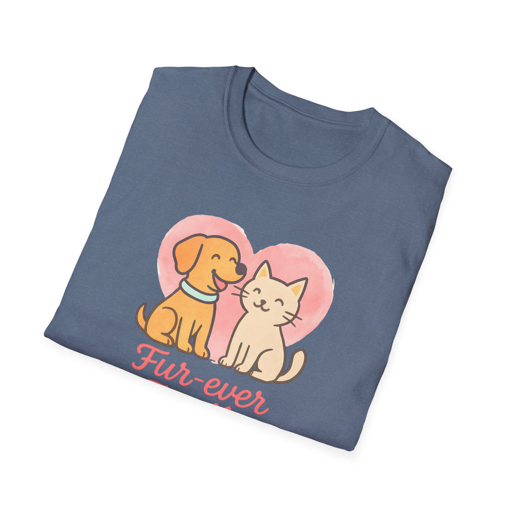 Dog and Cat Fur-Ever Family T-Shirt