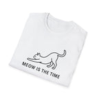 Meow is the Time silhouette T-Shirt