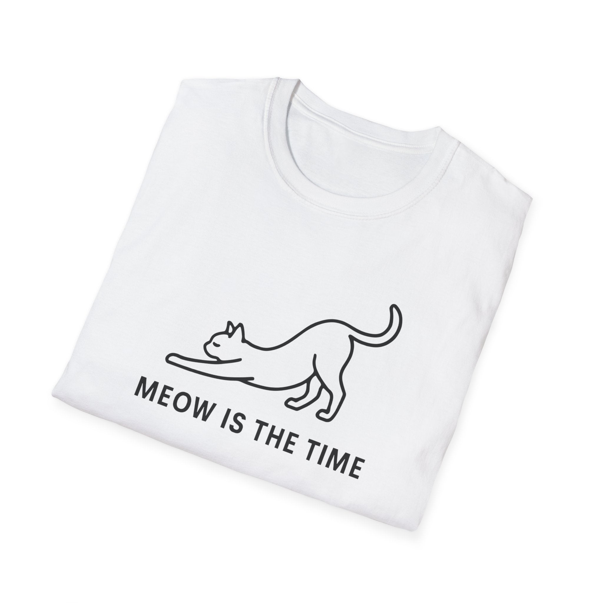 Meow is the Time silhouette T-Shirt