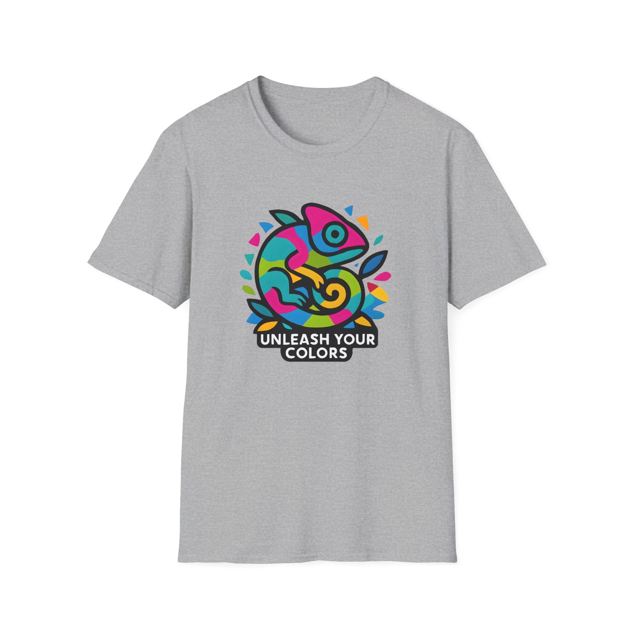 Unleash Your Colors Chameleon Logo T-Shirt