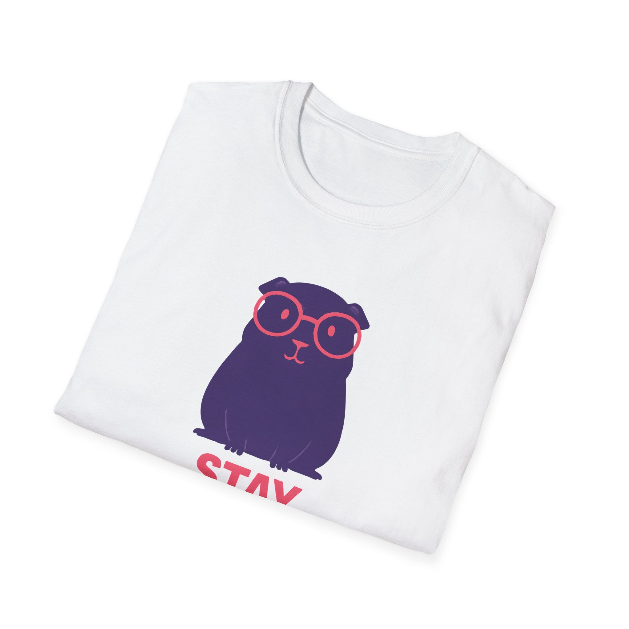Stay Curious Purple Guinea Pig T-Shirt