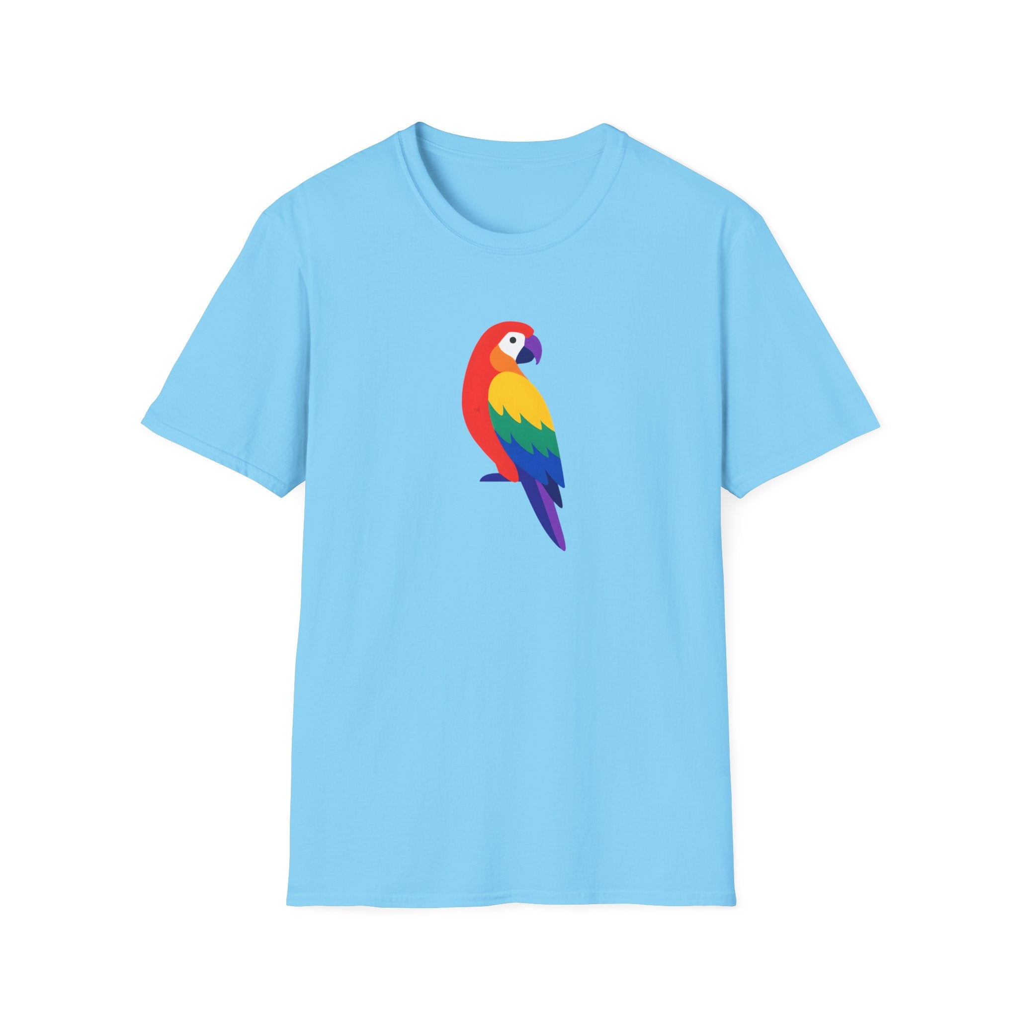 Colorful Parrot Illustration T-Shirt