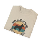 Dogs Make Me Happy T-Shirt