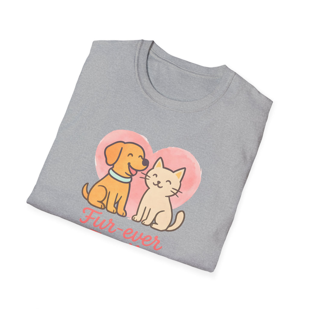 Dog and Cat Fur-Ever Family T-Shirt
