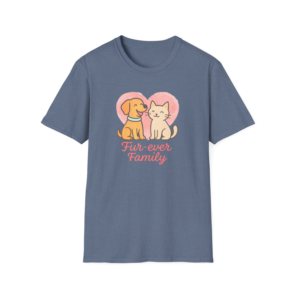 Dog and Cat Fur-Ever Family T-Shirt