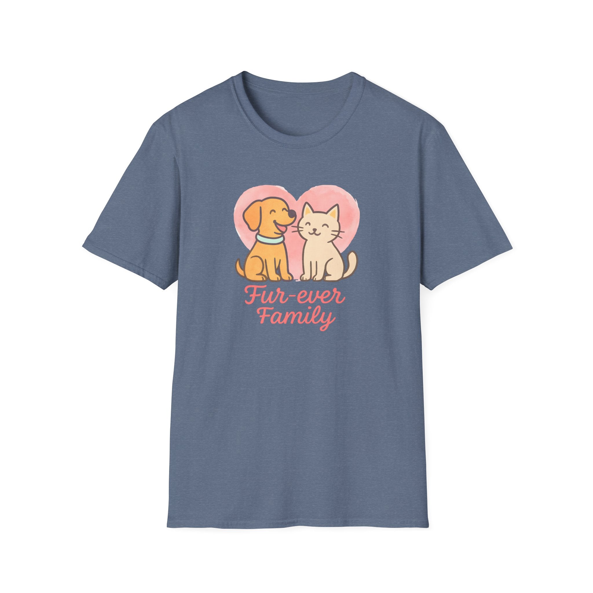 Dog and Cat Fur-Ever Family T-Shirt