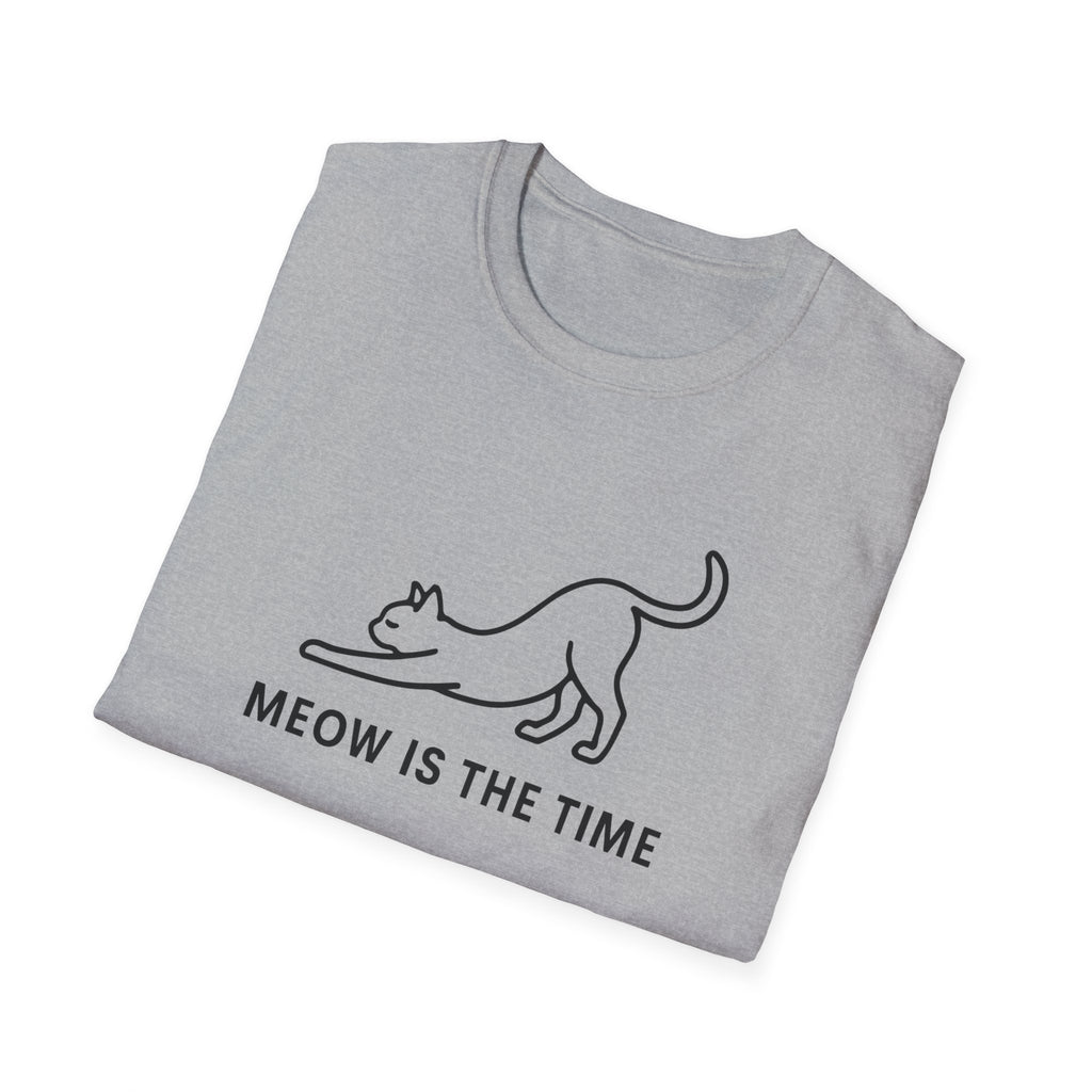 Meow is the Time silhouette T-Shirt