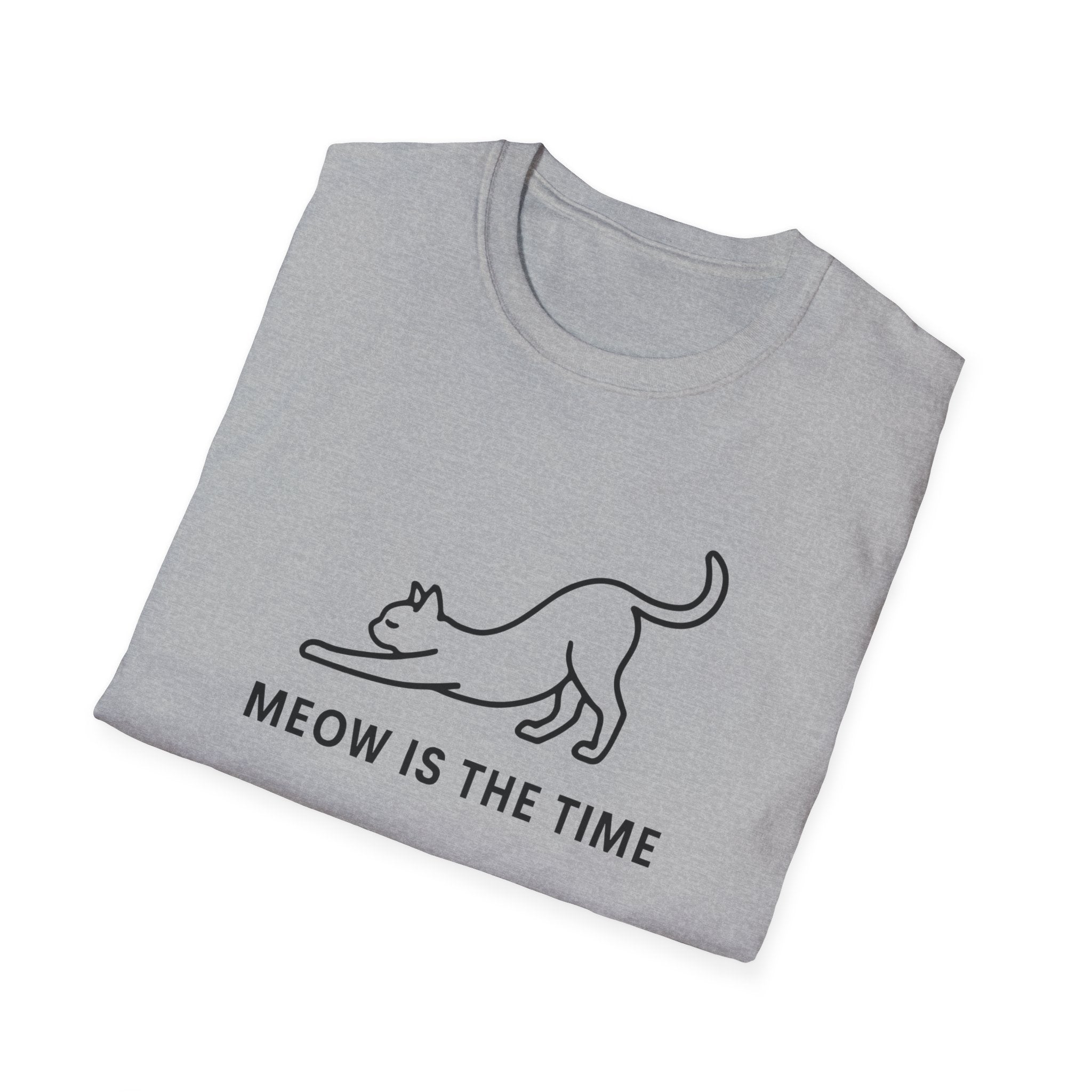 Meow is the Time silhouette T-Shirt