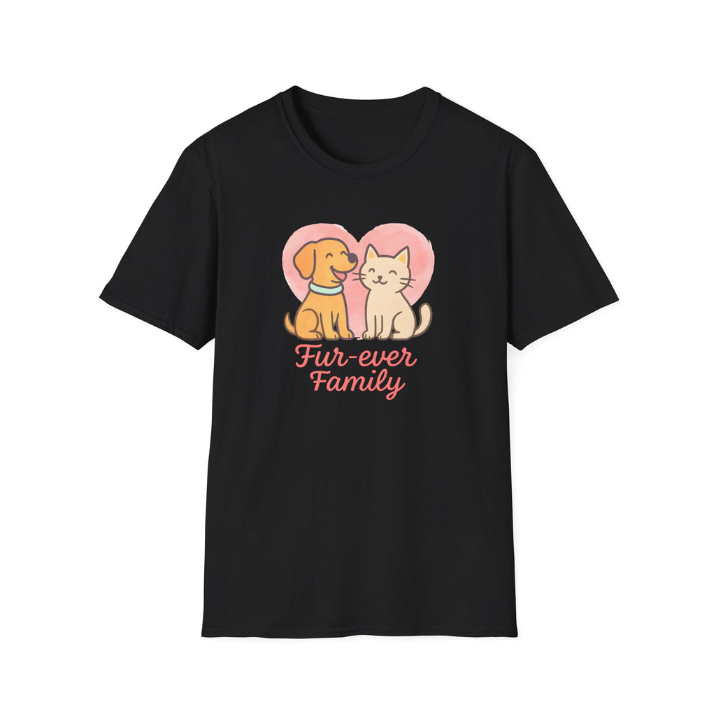 Dog and Cat Fur-Ever Family T-Shirt