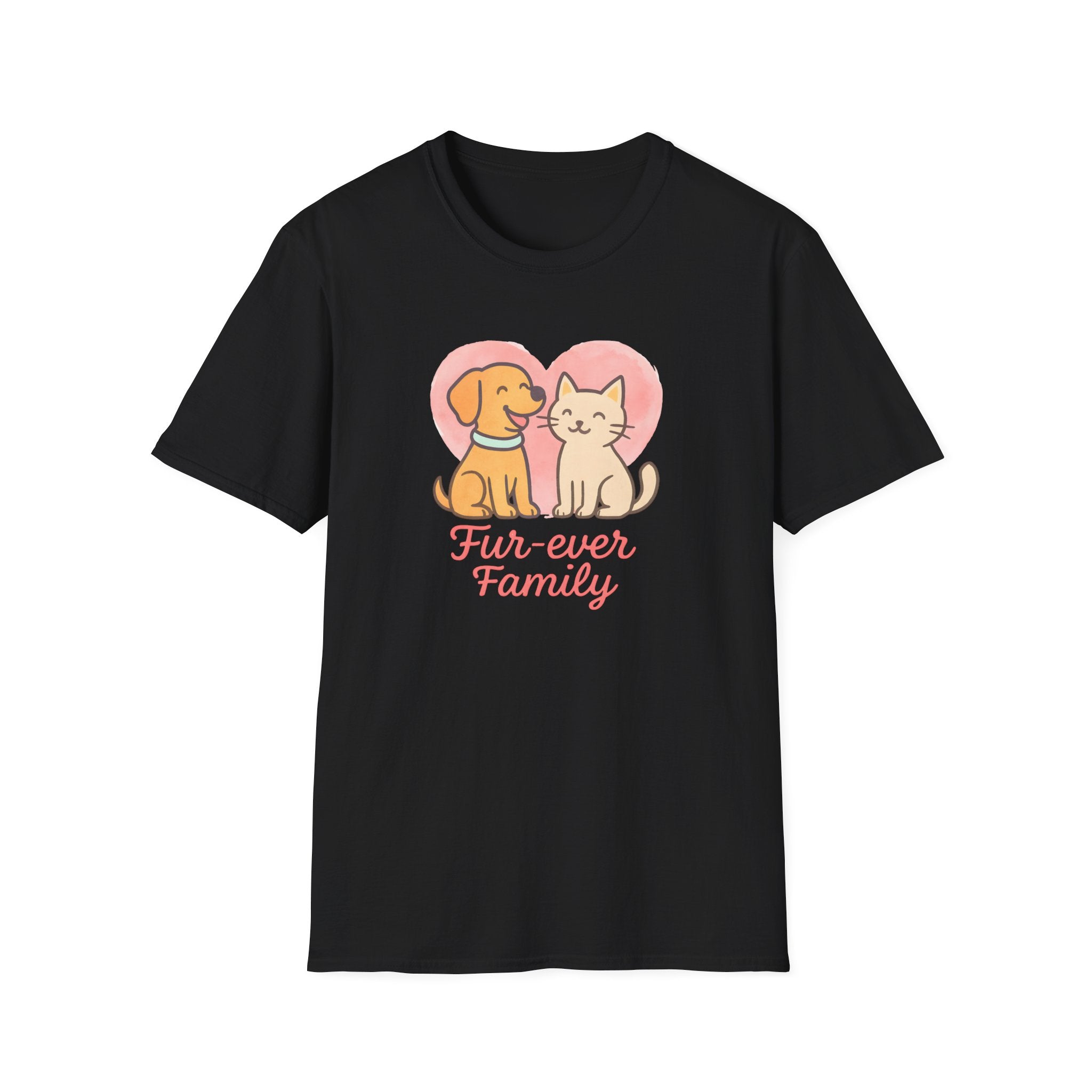 Dog and Cat Fur-Ever Family T-Shirt