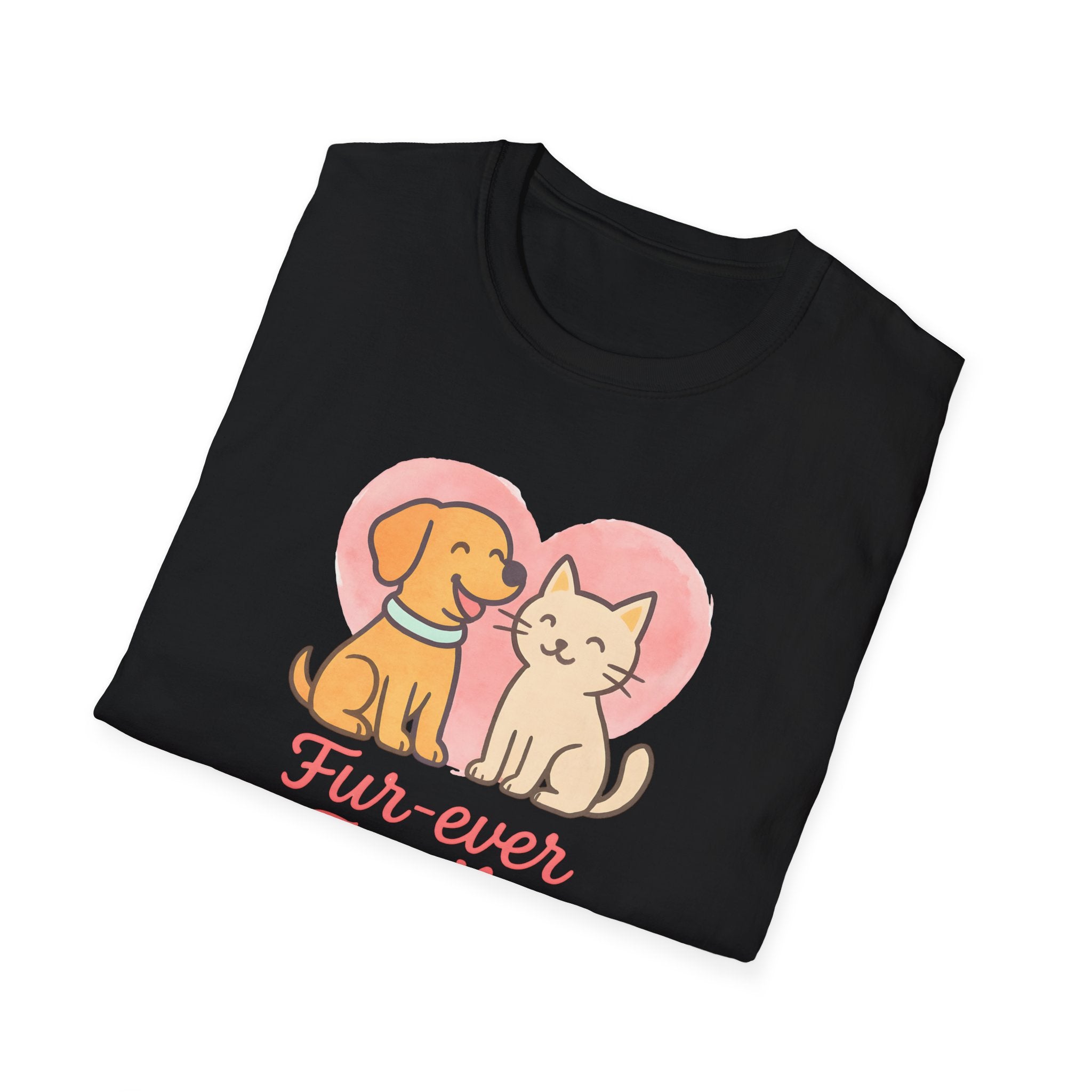 Dog and Cat Fur-Ever Family T-Shirt