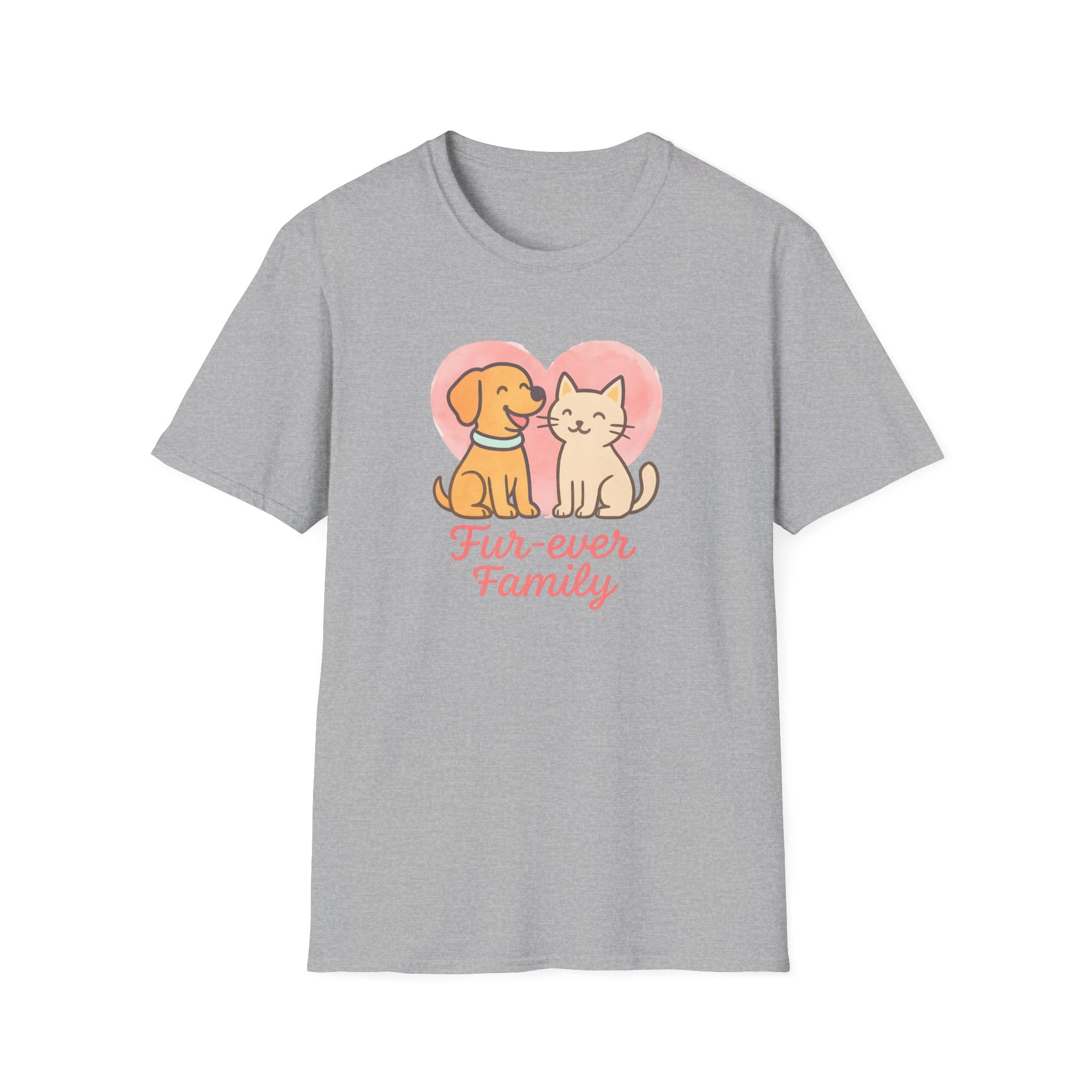 Dog and Cat Fur-Ever Family T-Shirt