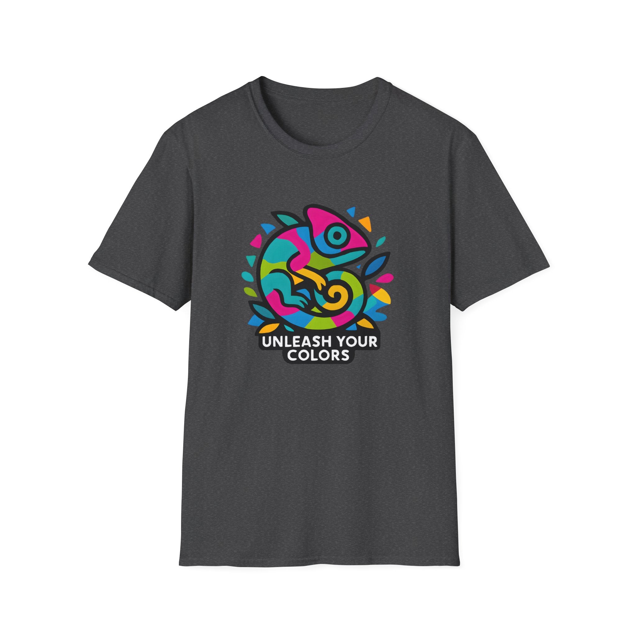 Unleash Your Colors Chameleon Logo T-Shirt