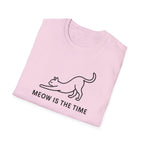 Meow is the Time silhouette T-Shirt