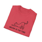 Meow is the Time silhouette T-Shirt