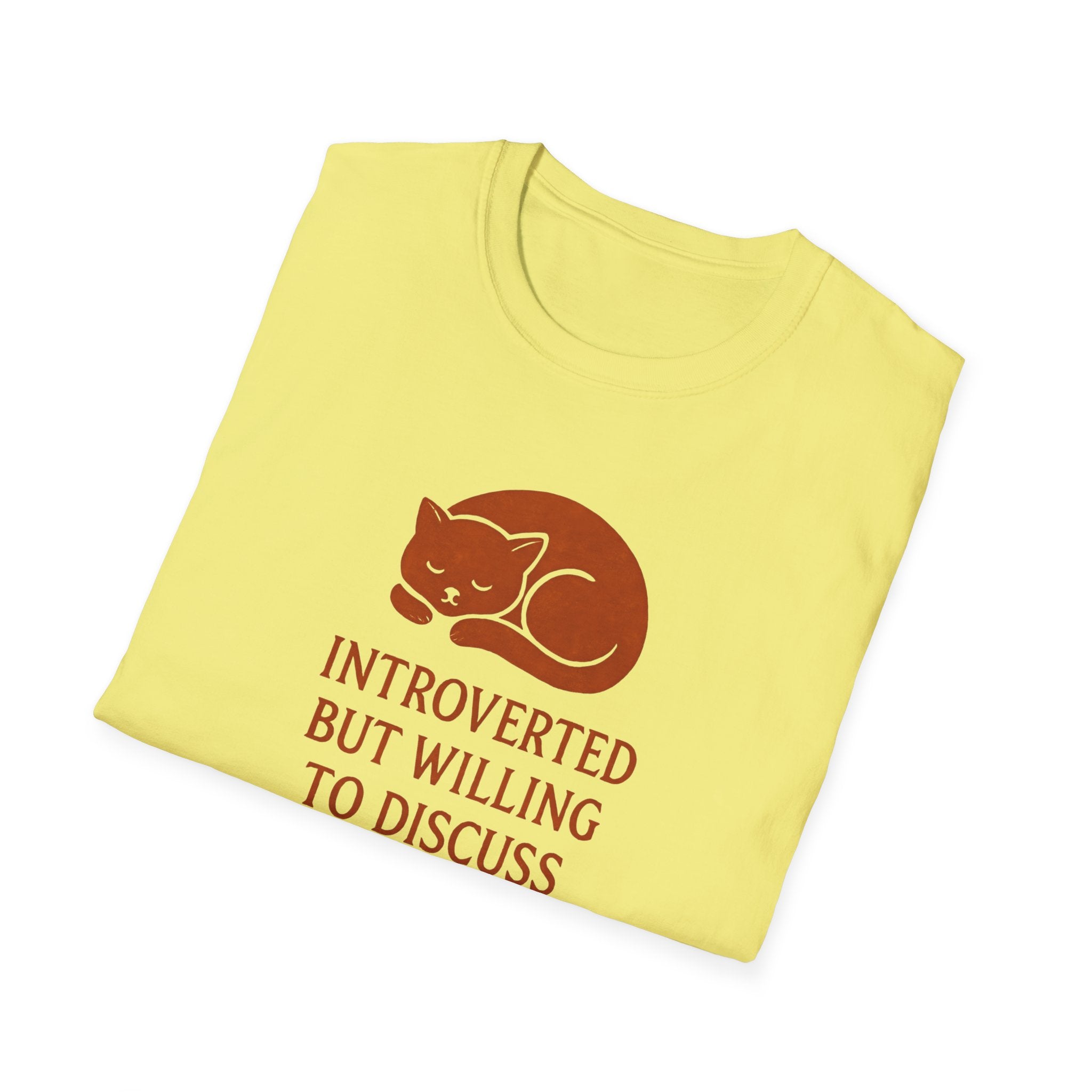 Introverted Pet Talk Cat T-Shirt