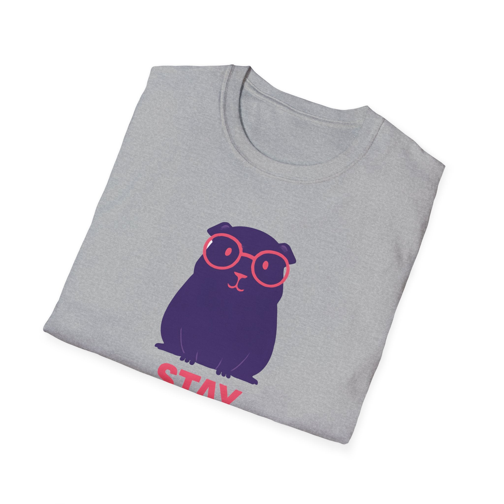 Stay Curious Purple Guinea Pig T-Shirt