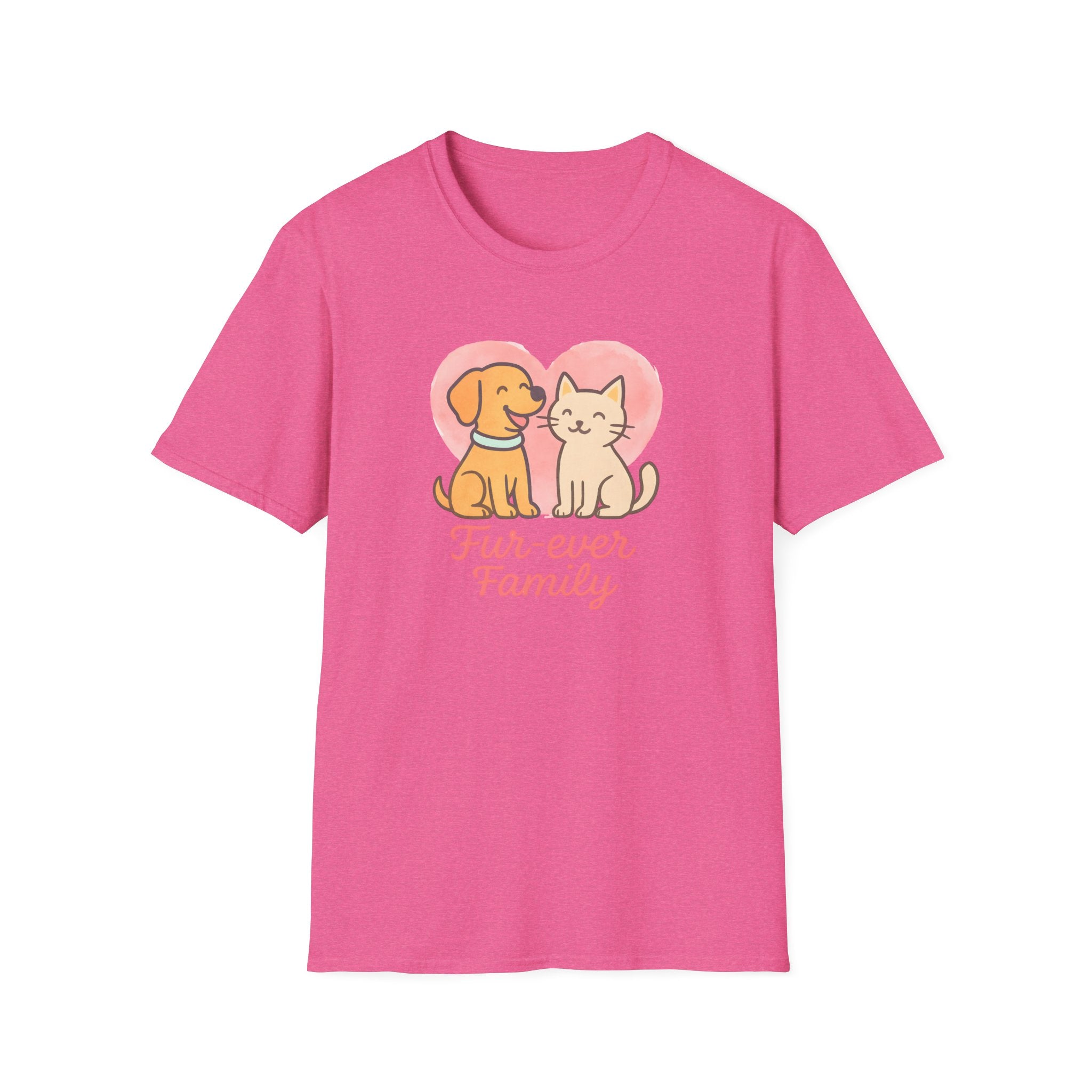 Dog and Cat Fur-Ever Family T-Shirt