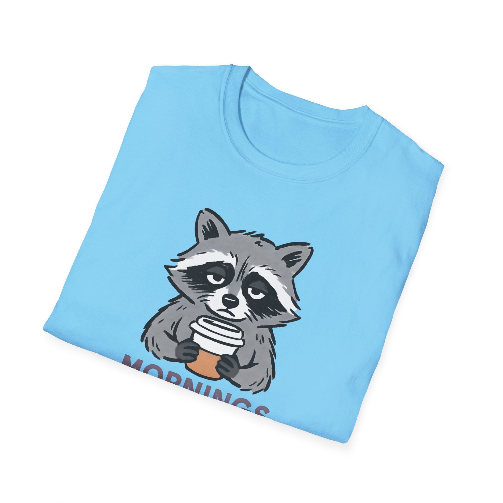 Raccoon Morning Coffee T-Shirt