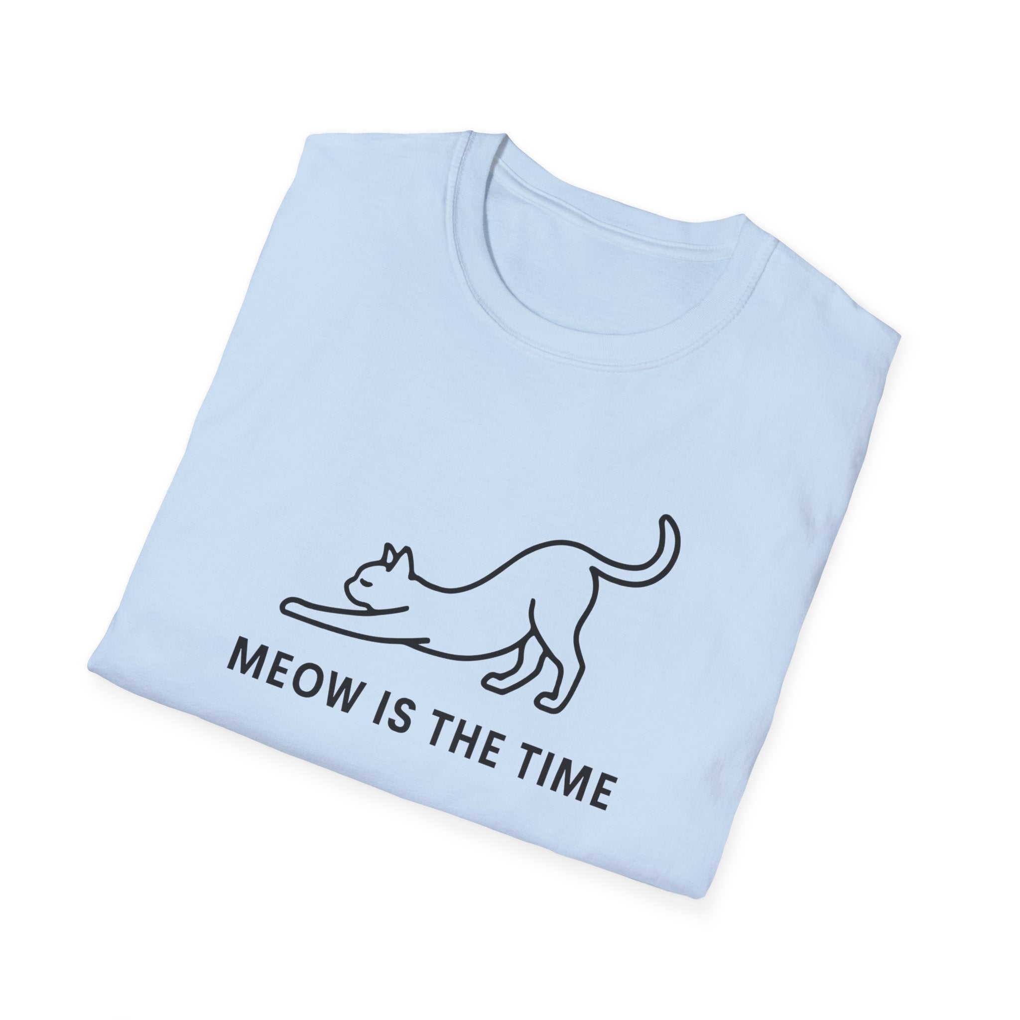 Meow is the Time silhouette T-Shirt