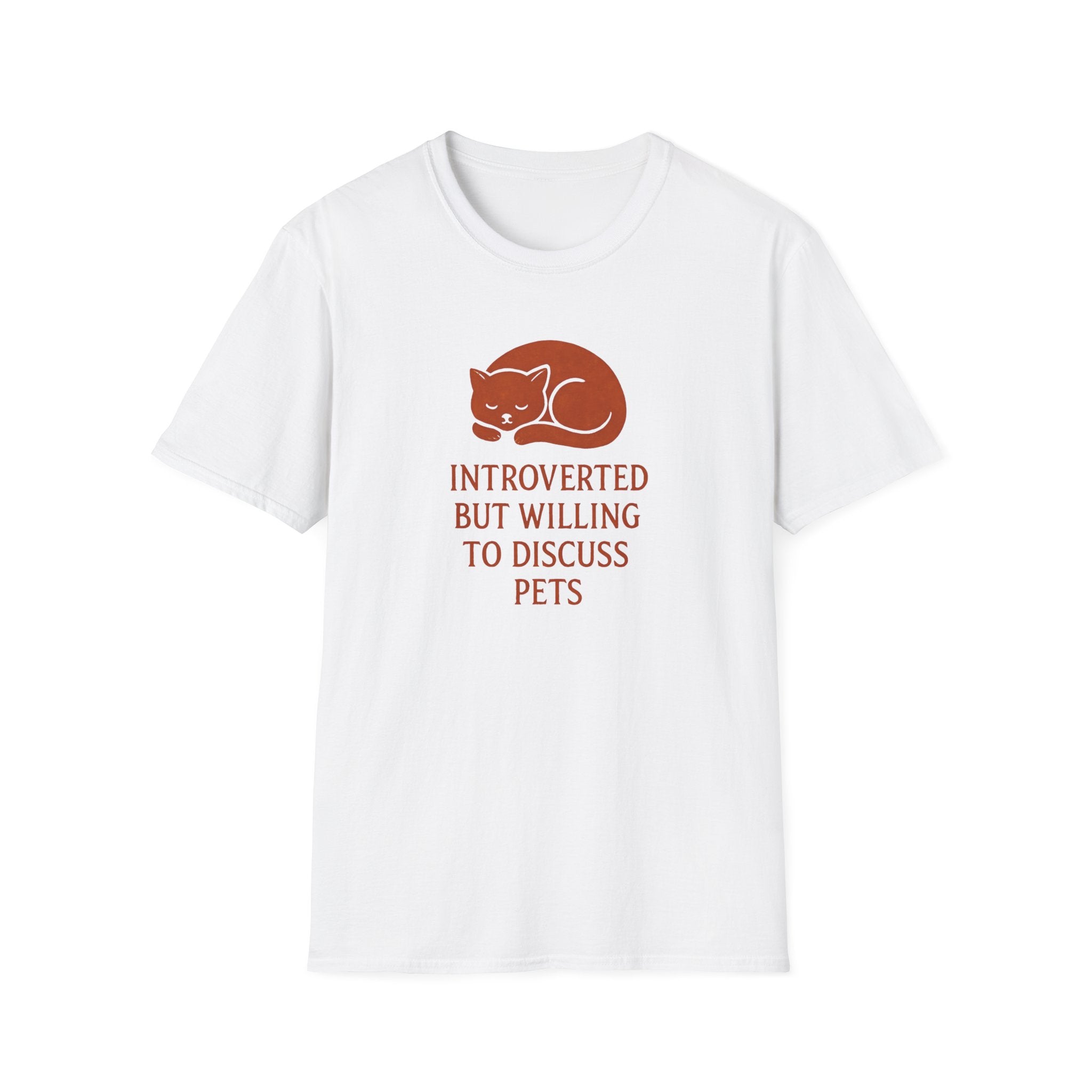Introverted Pet Talk Cat T-Shirt