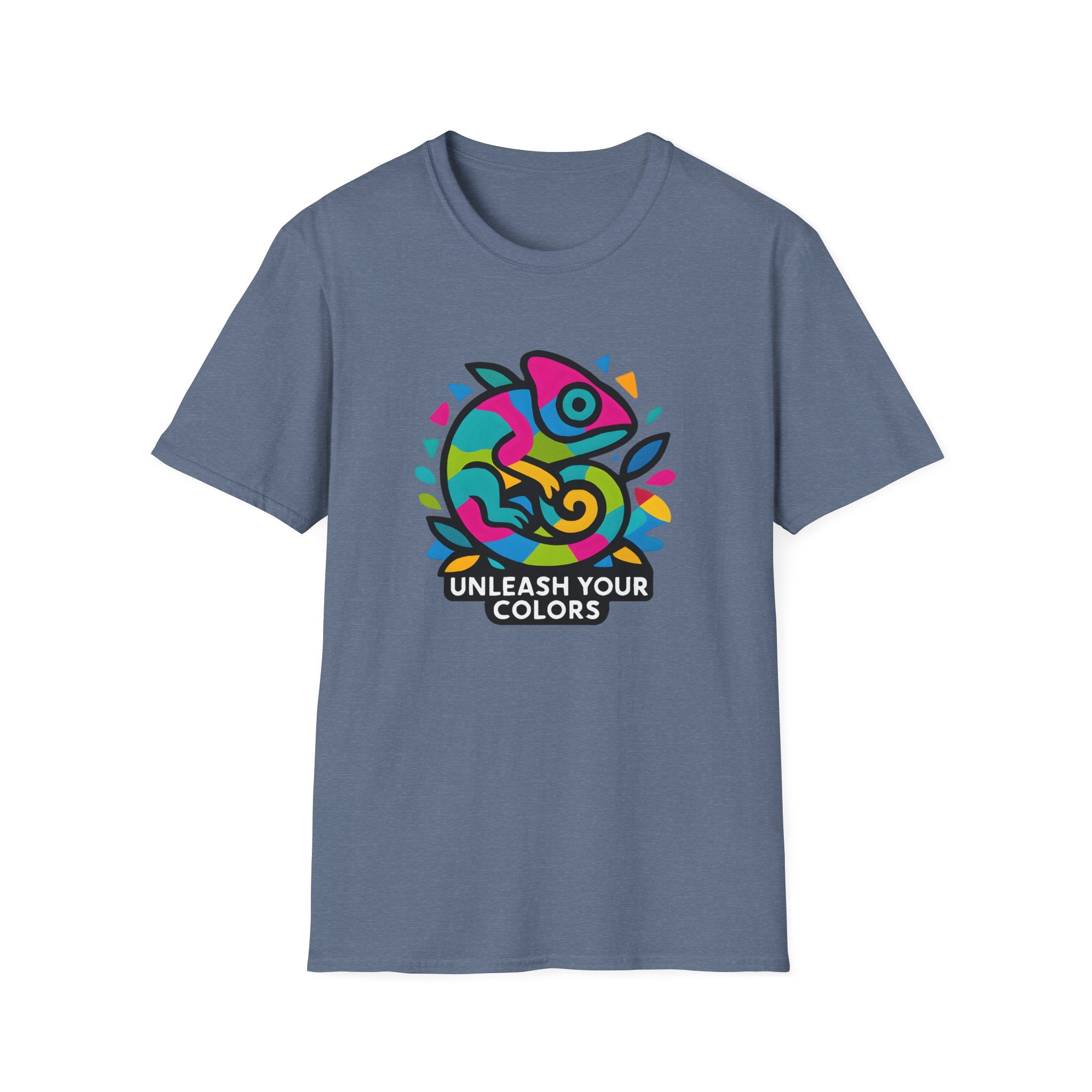Unleash Your Colors Chameleon Logo T-Shirt