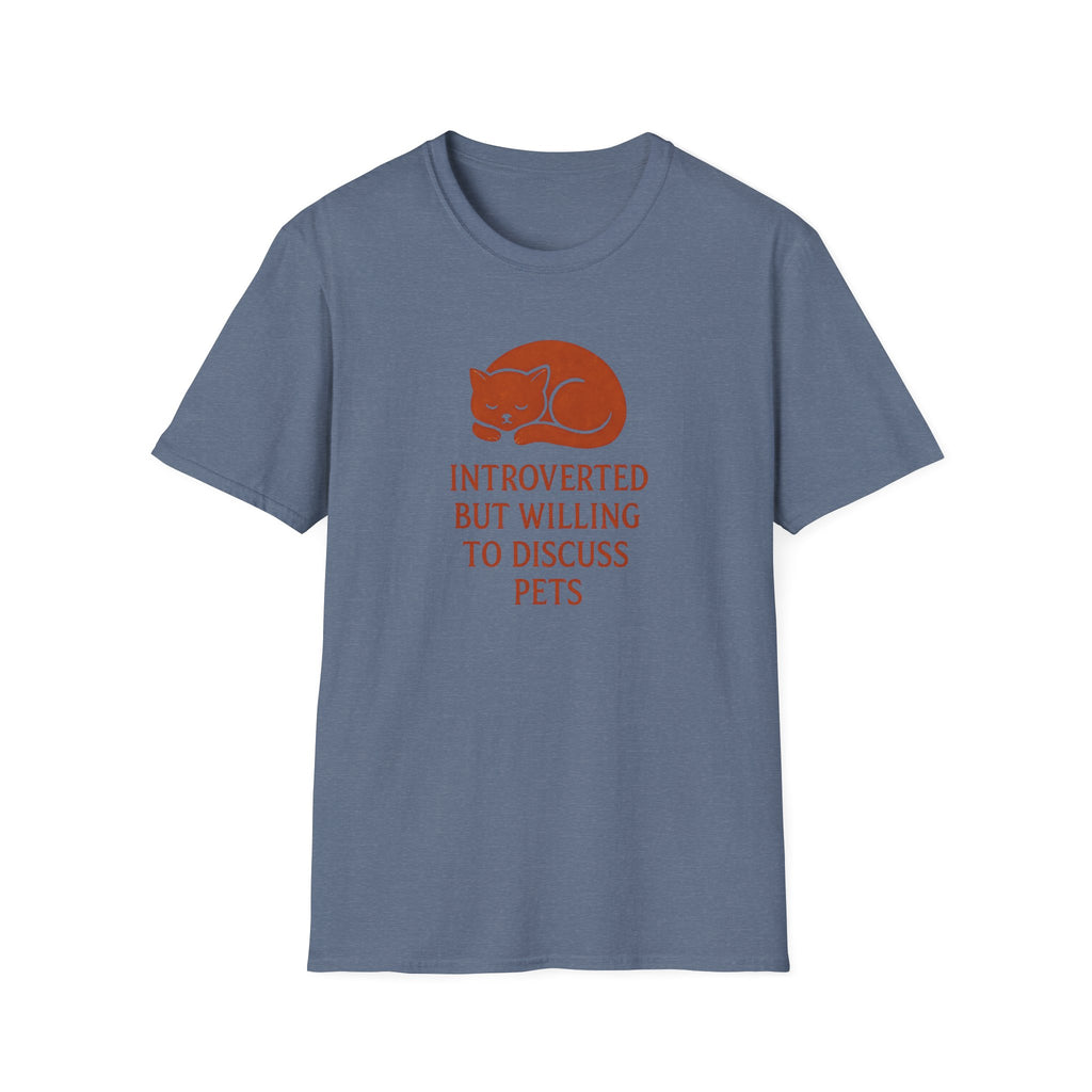 Introverted Pet Talk Cat T-Shirt