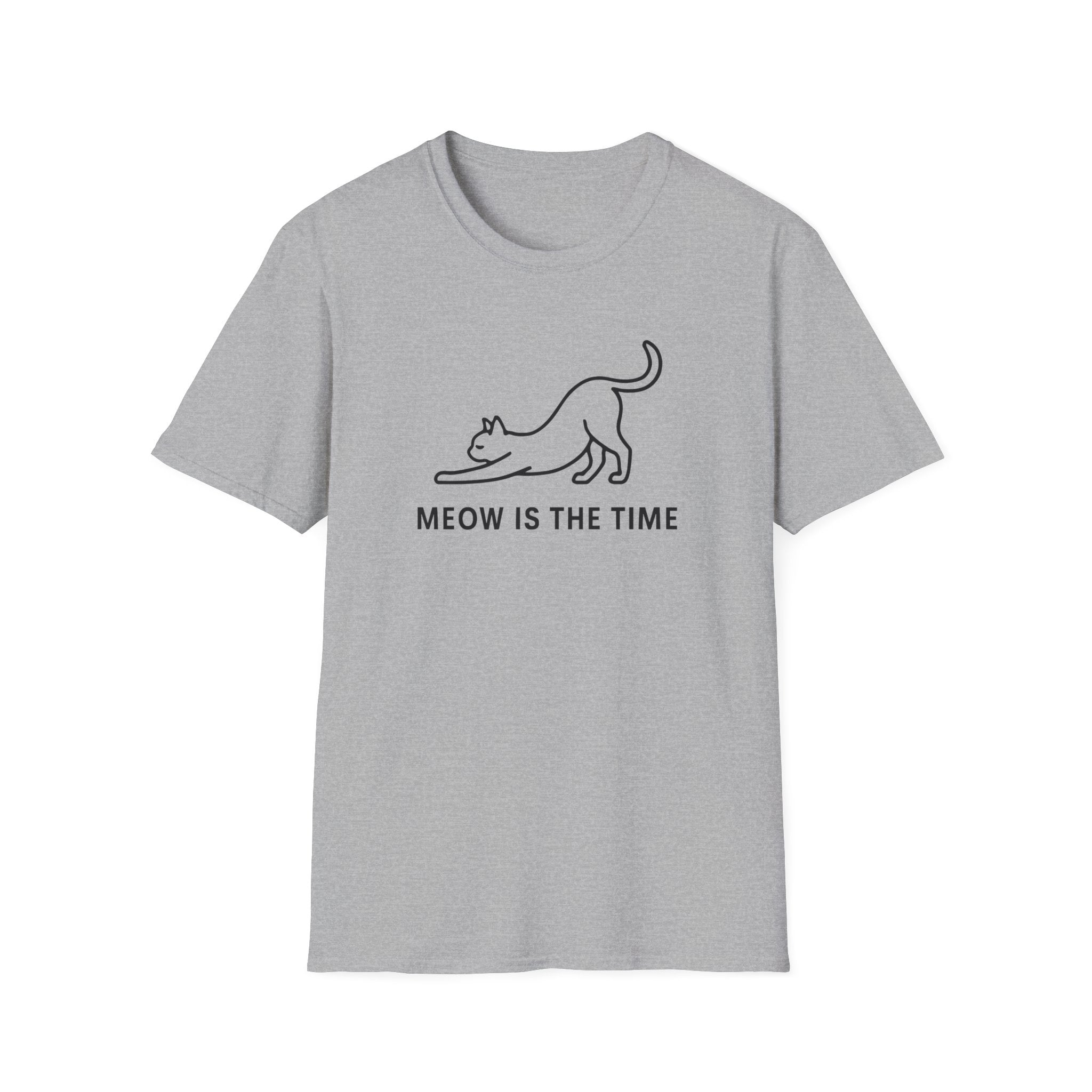 Meow is the Time silhouette T-Shirt