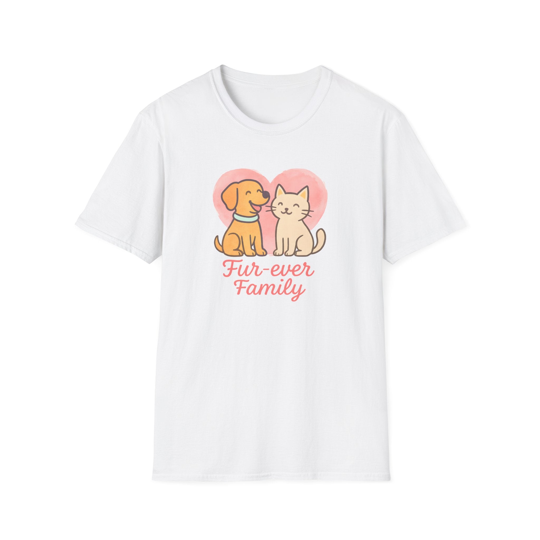Dog and Cat Fur-Ever Family T-Shirt