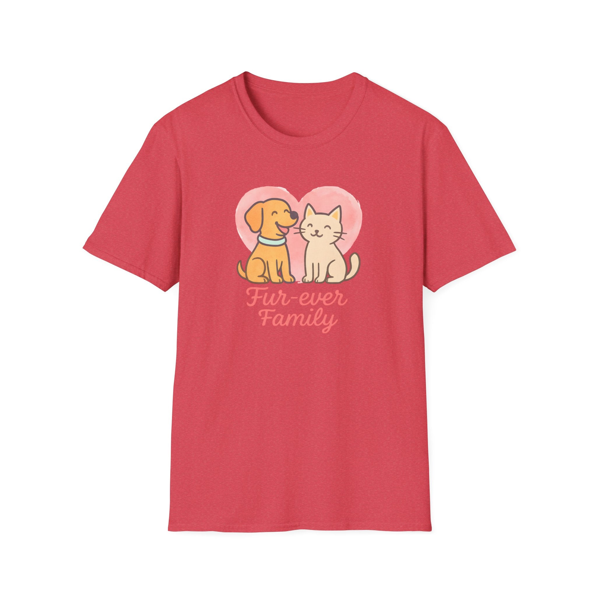 Dog and Cat Fur-Ever Family T-Shirt