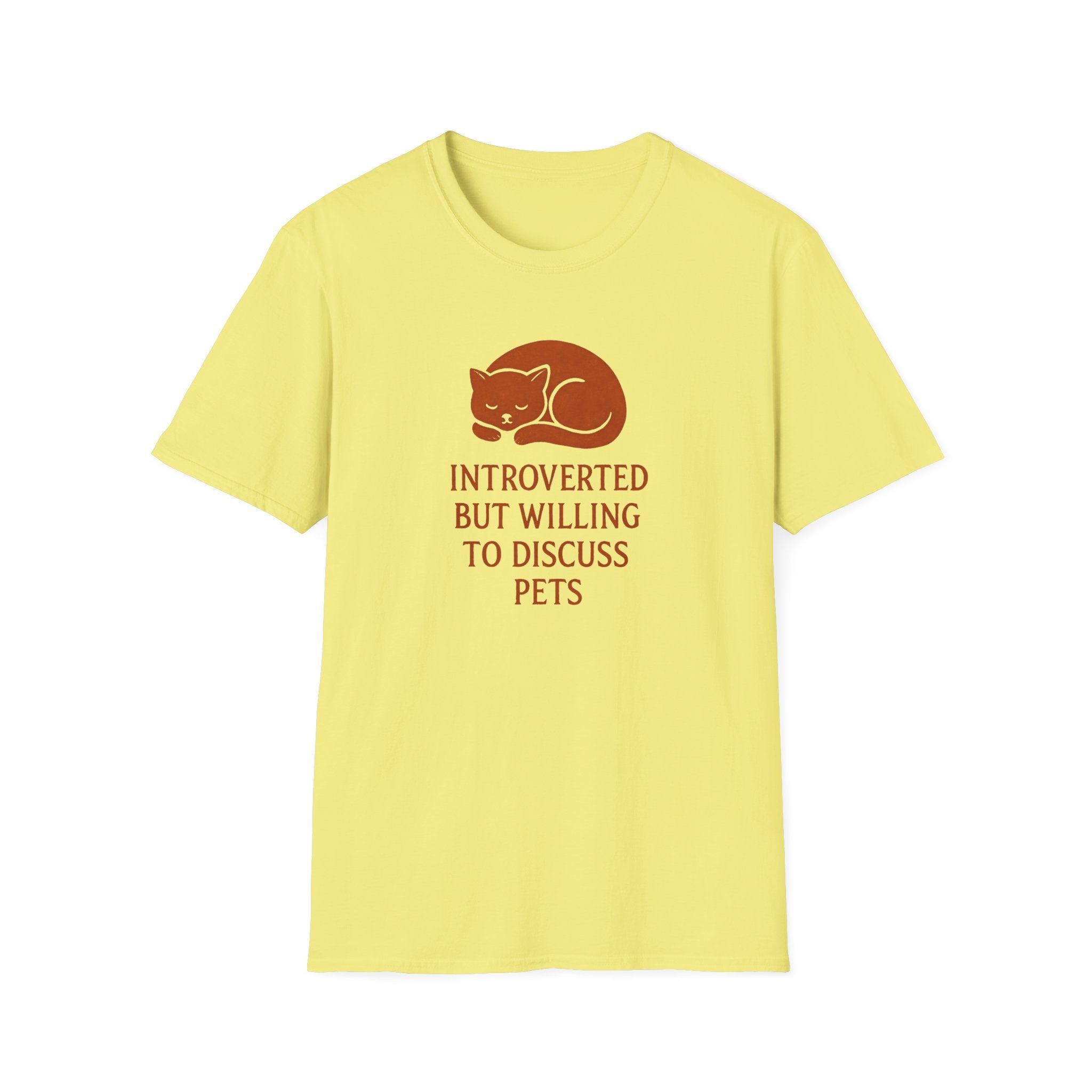 Introverted Pet Talk Cat T-Shirt
