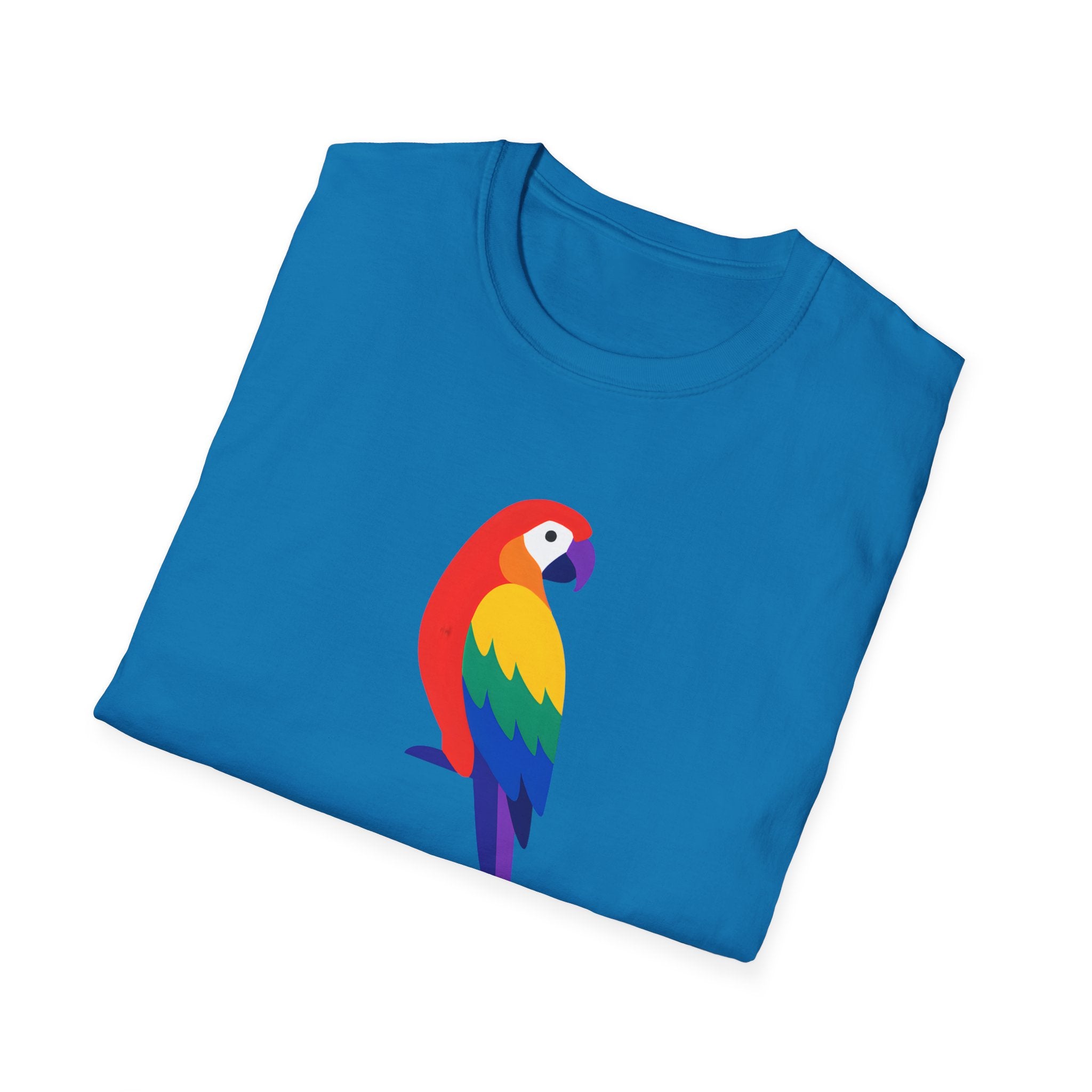Colorful Parrot Illustration T-Shirt