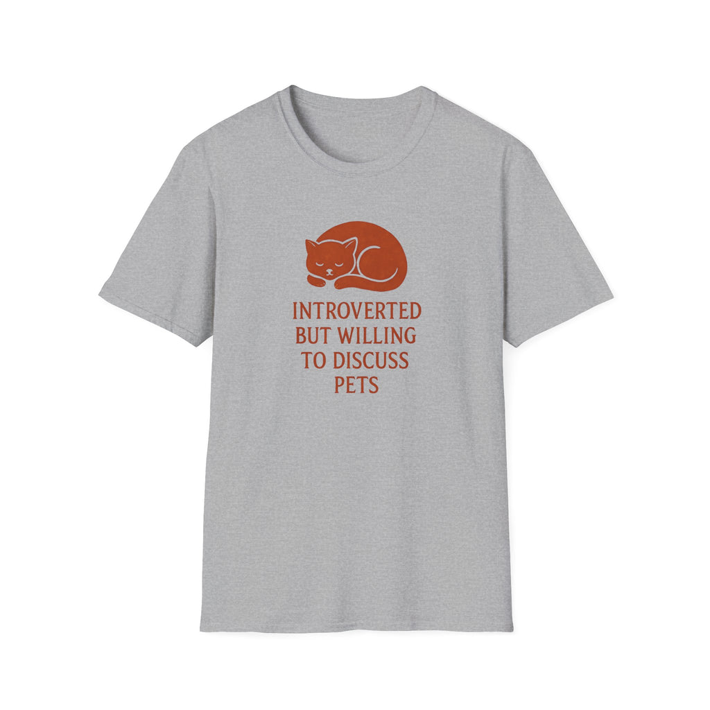 Introverted Pet Talk Cat T-Shirt