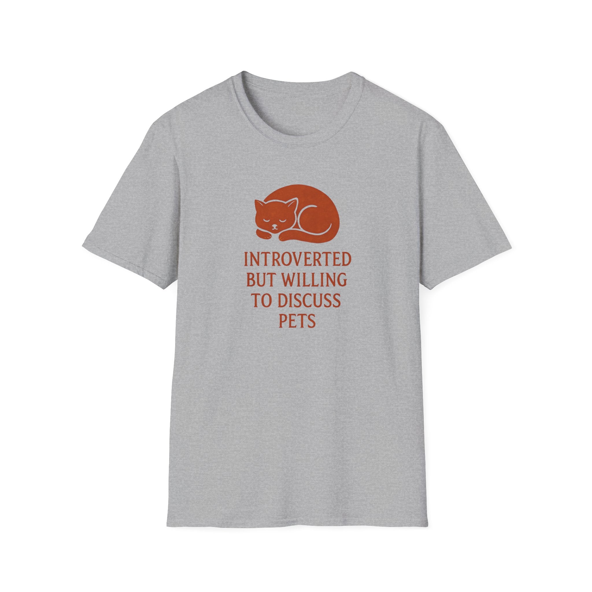 Introverted Pet Talk Cat T-Shirt