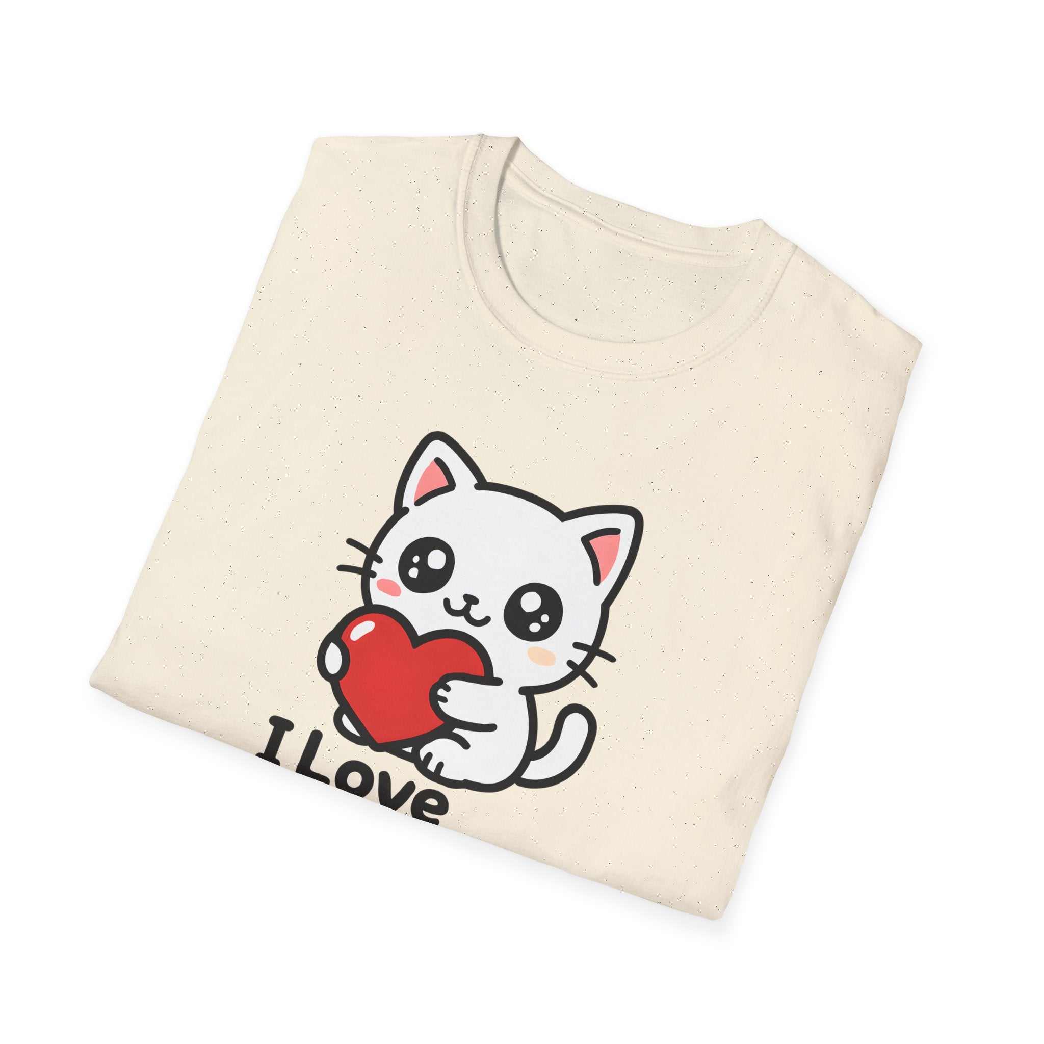 Cute Cat with Heart T-Shirt