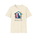 Watercolor It's Not a Home Without a Cat T-Shirt