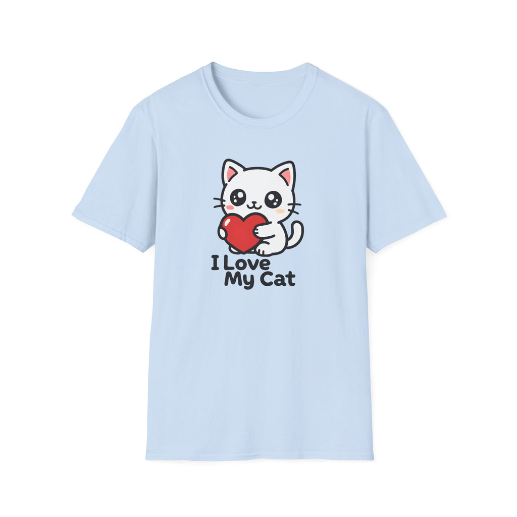 Cute Cat with Heart T-Shirt
