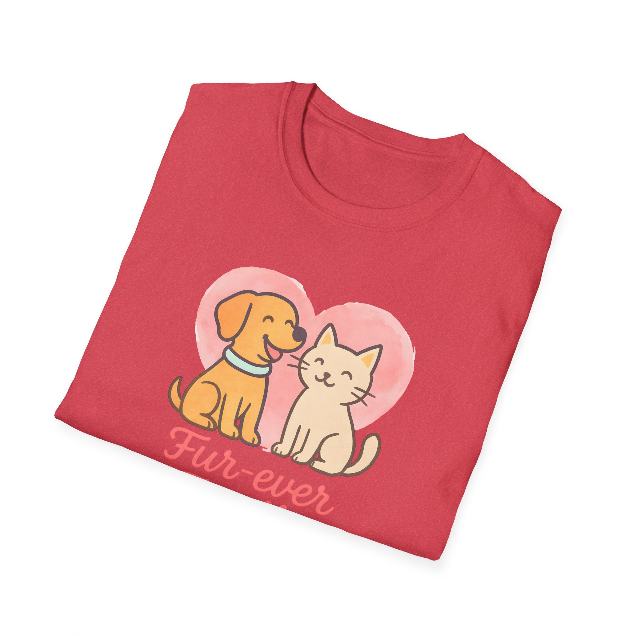 Dog and Cat Fur-Ever Family T-Shirt