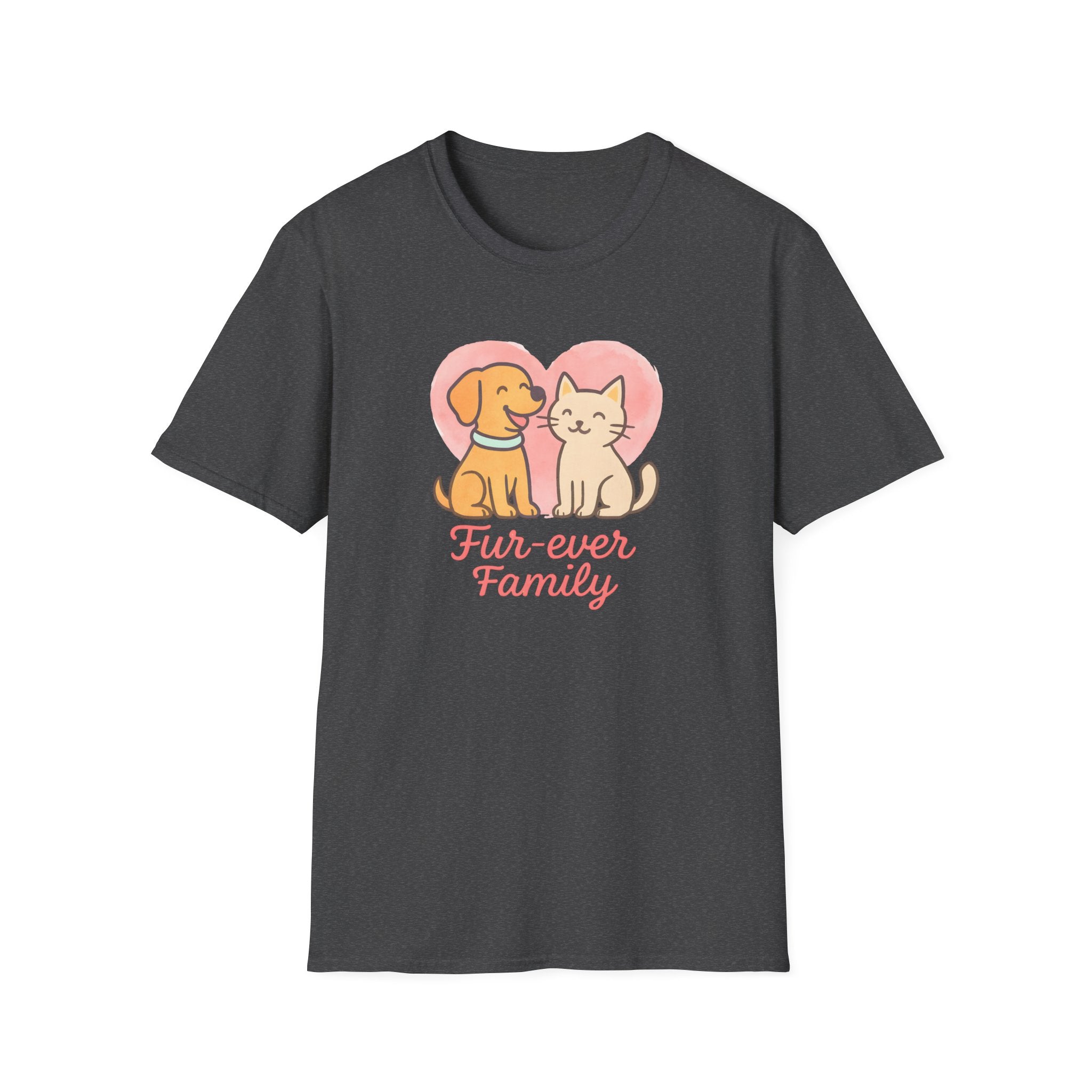 Dog and Cat Fur-Ever Family T-Shirt