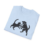 Cat and Dog Playing Pet T-Shirt