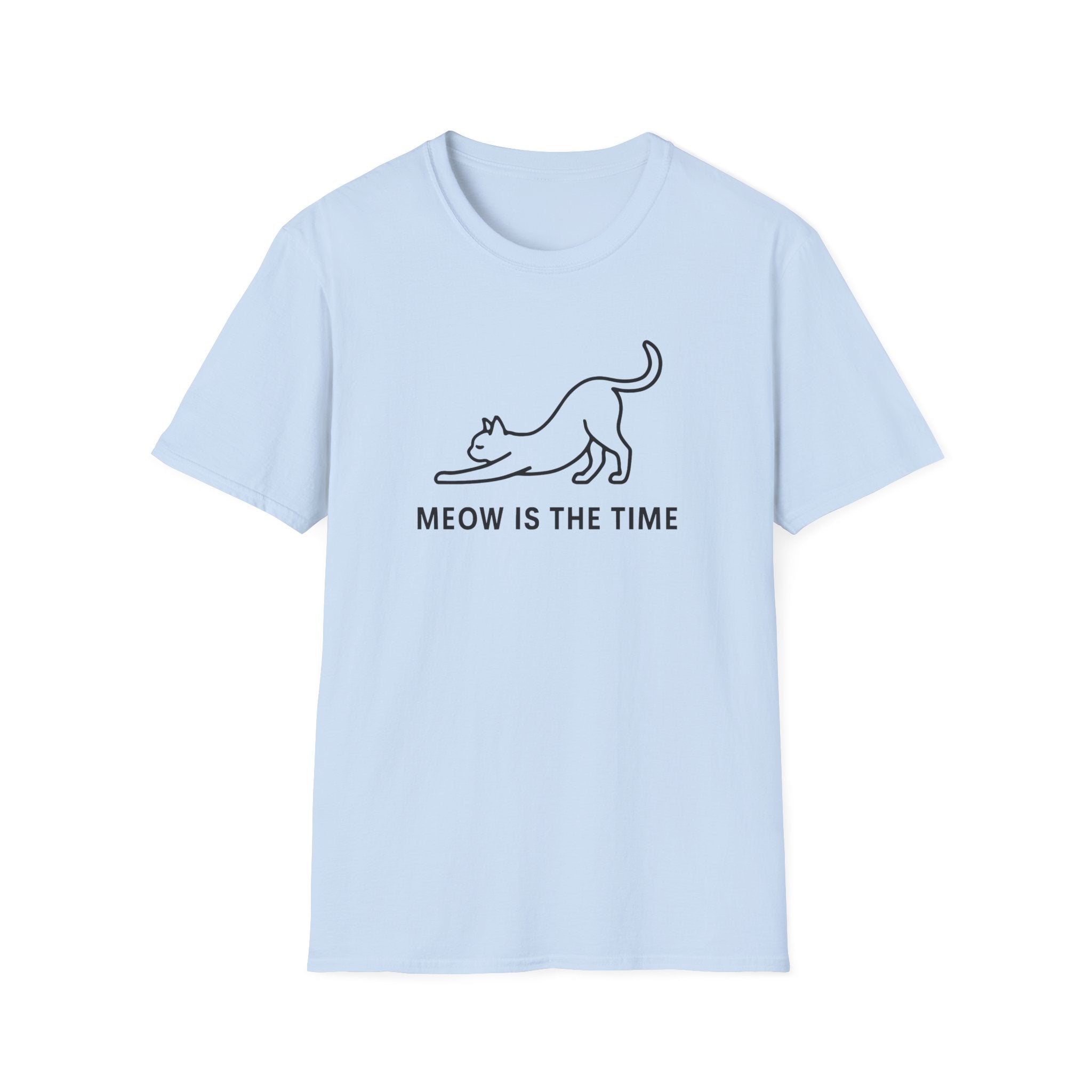 Meow is the Time silhouette T-Shirt